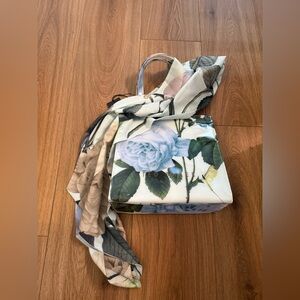 Ted Baker Women’s PVC Floral Small Shopper Tote & Scarf NWT